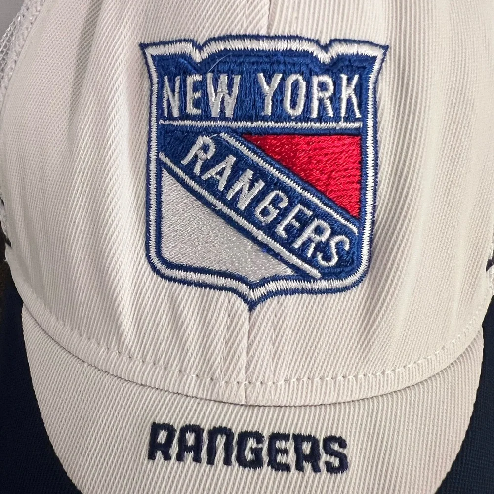 New York Rangers White and Blue Cap
